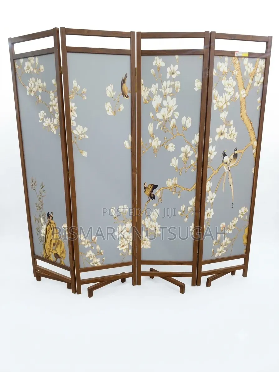 4-Panel Foldable Room Divider