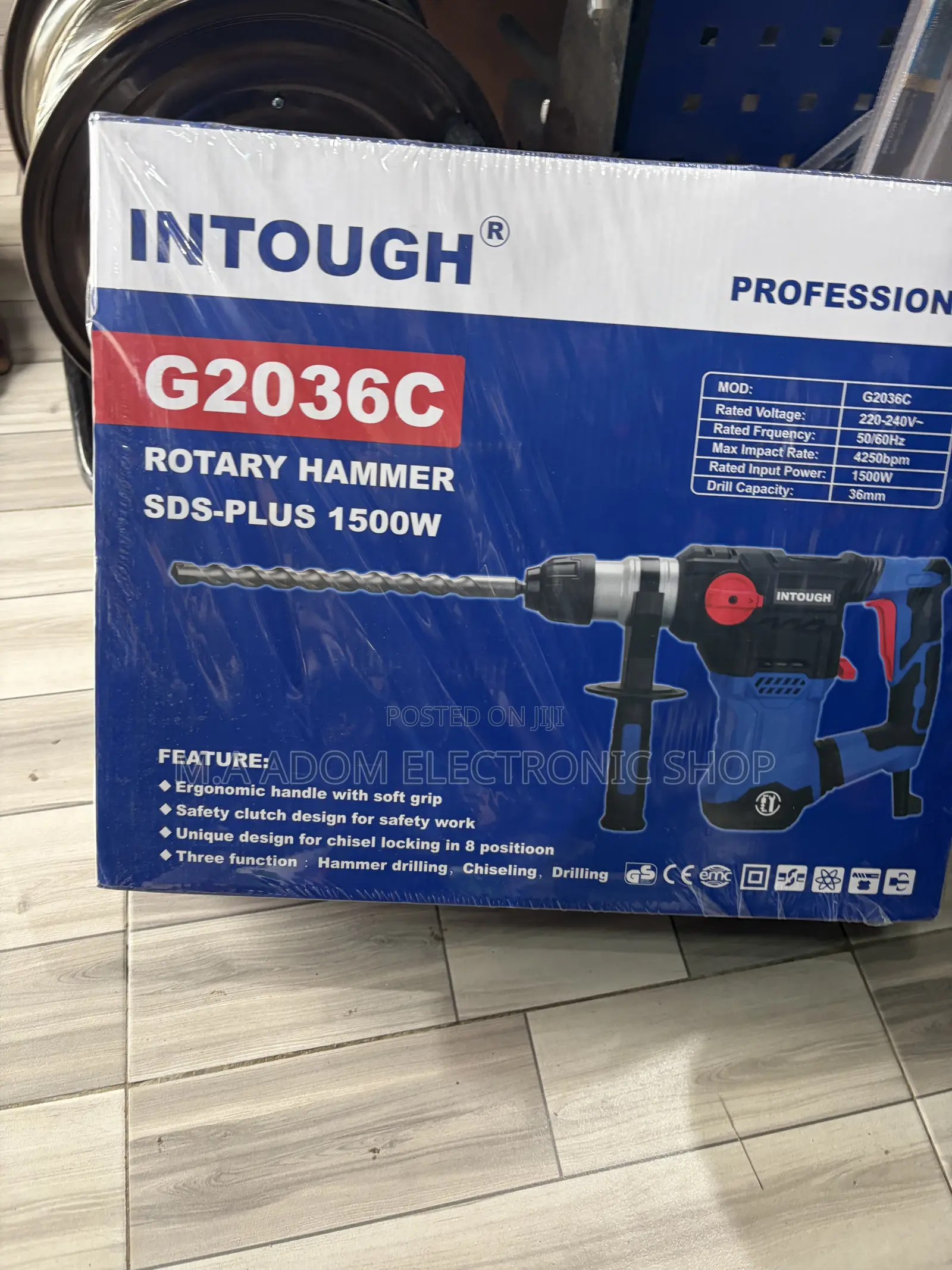 Intough G2036C Rotary Hammer With 1500w