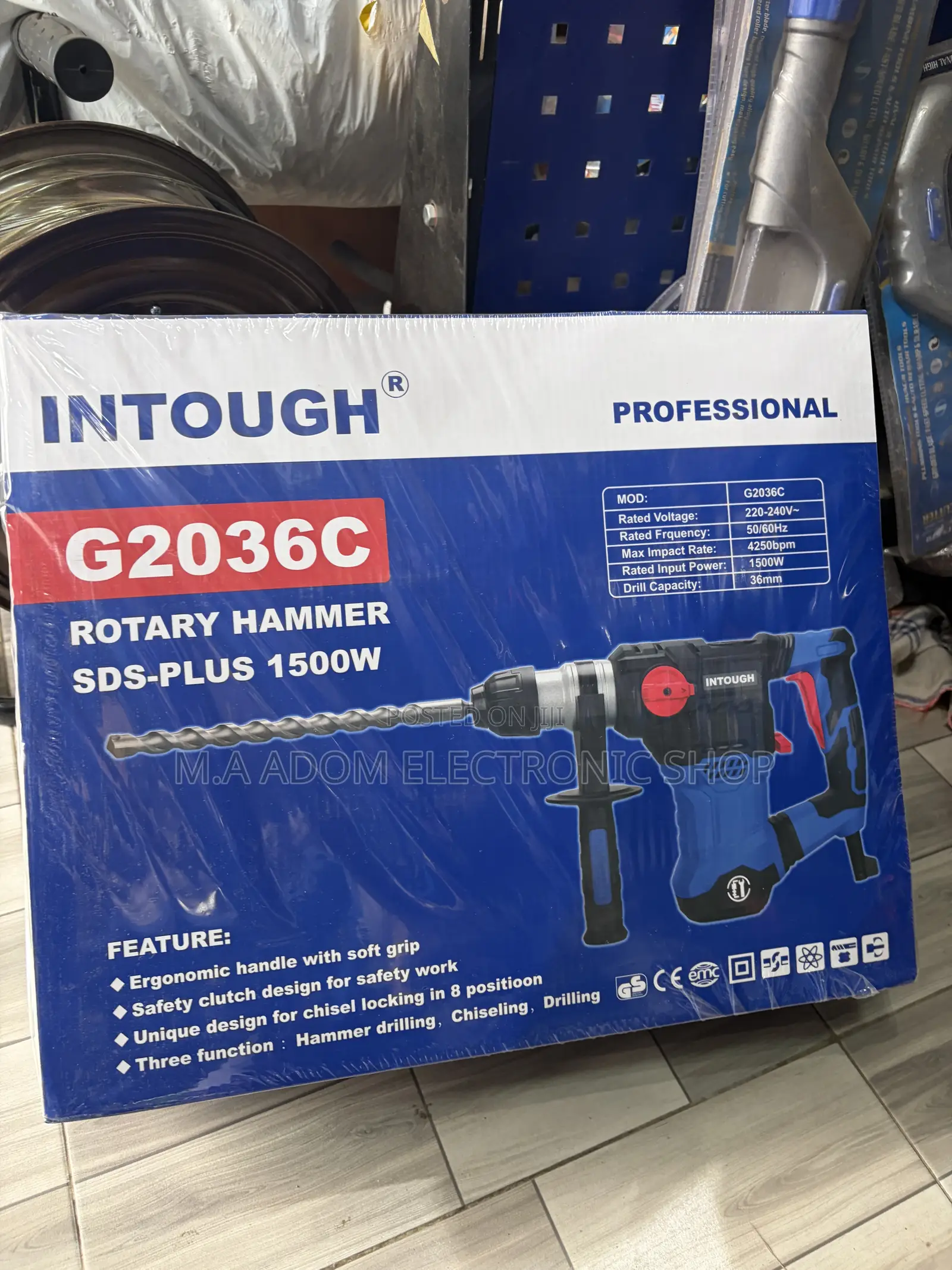 Intough G2036C Rotary Hammer With 1500w