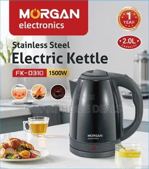Morgan Stainless Steel Cordless Kettle