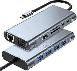 11-in-1 USB Type-C Docking Station – HDMI, VGA, USB 3.0 Ethernet Hub