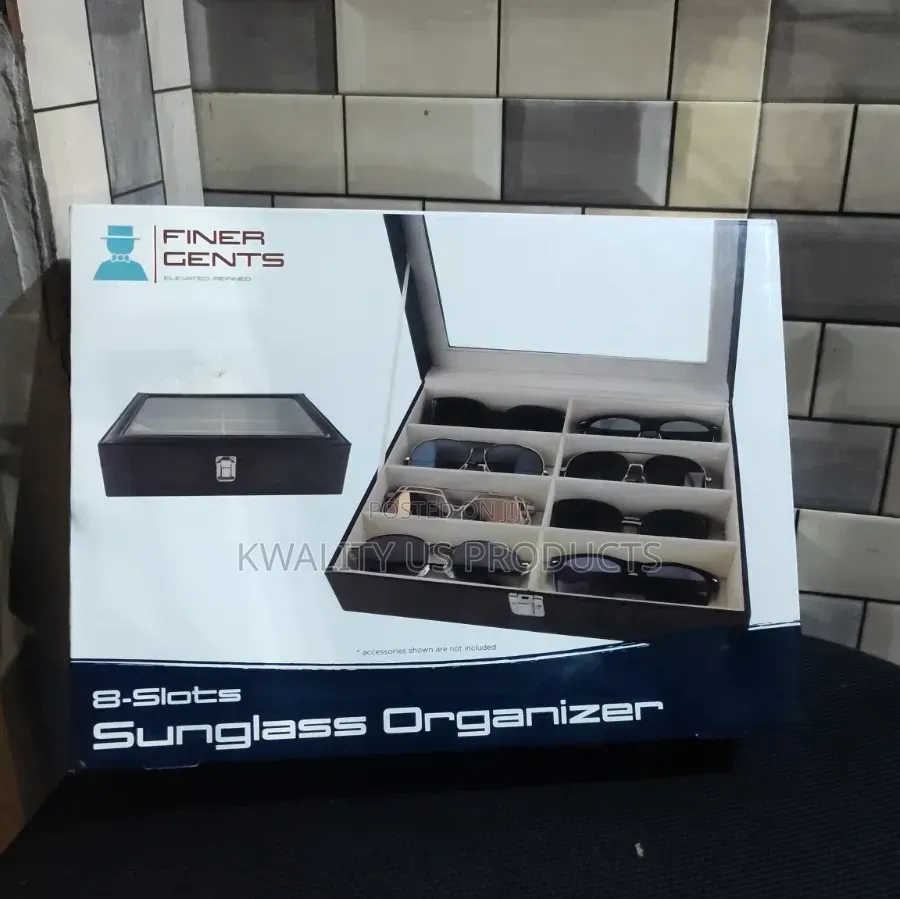 Finer Gents 8-Slot Sunglasses Organizer