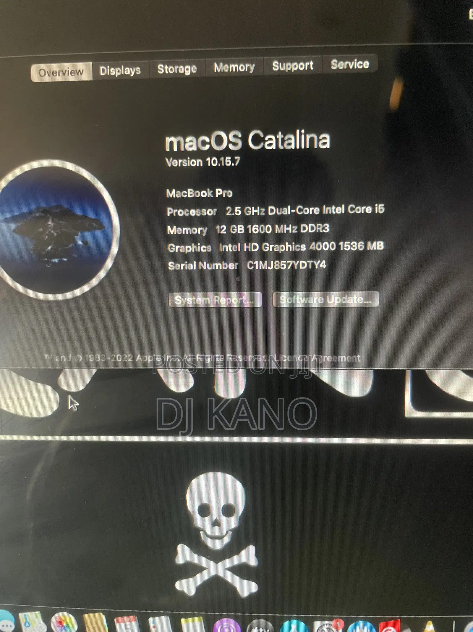 Laptop Apple MacBook 2012 12GB Intel Core i5 SSD 256GB