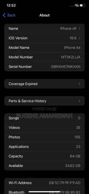 Apple iPhone XR 64 GB Black