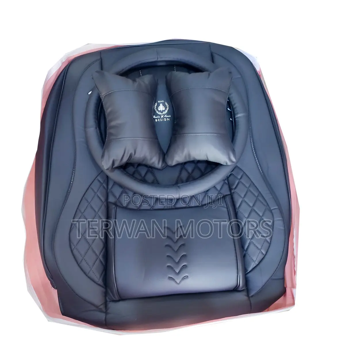 New Car Seat Covers (With Steer Cover Headrest)