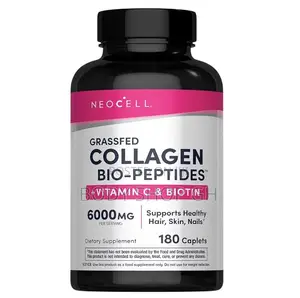 NeoCell Collagen Peptides Pills | 180 Tablets With Vitamin C + Biotin