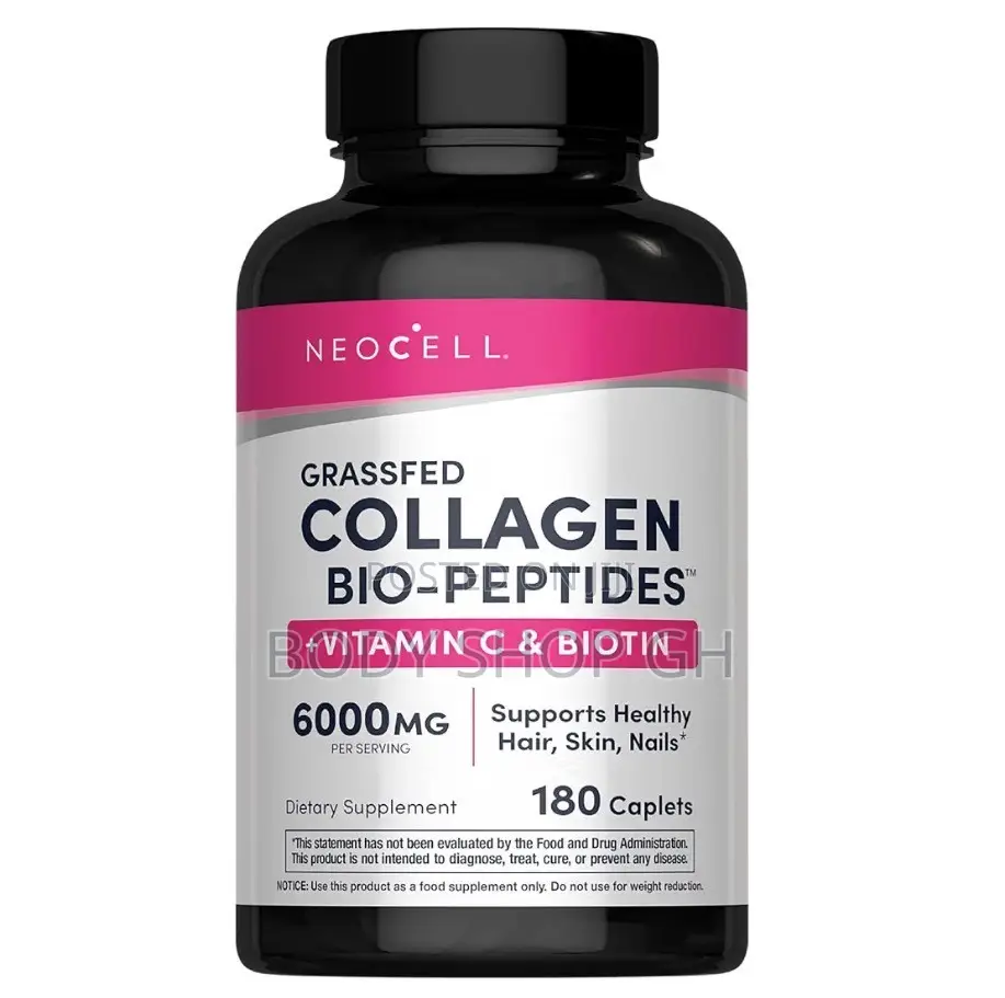 NeoCell Collagen Peptides Pills | 180 Tablets With Vitamin C + Biotin