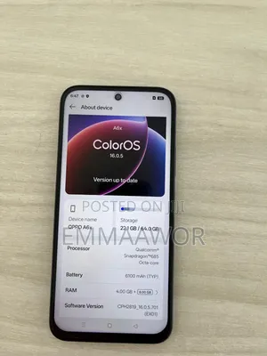New Oppo A6x 64 GB Graphite