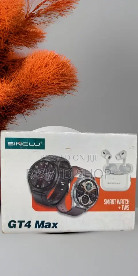 Sinclu Gt4 Max Smart Watch Combo With TWS Earbuds