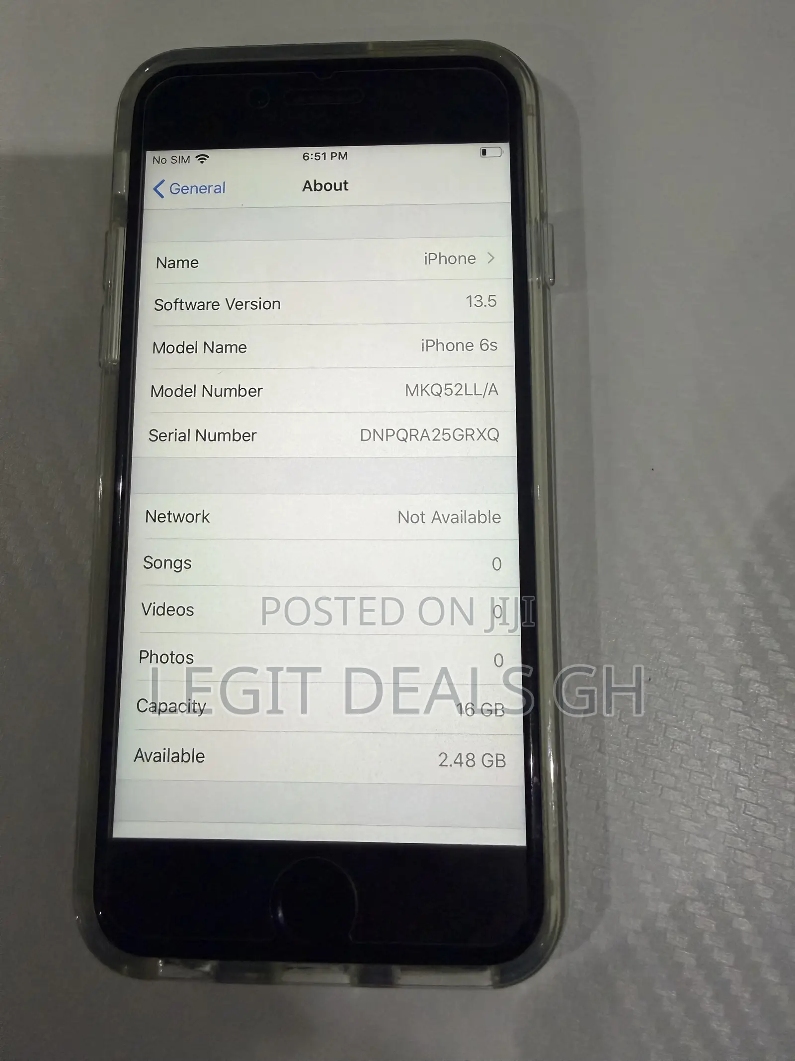 Apple iPhone 6s 16 GB Silver