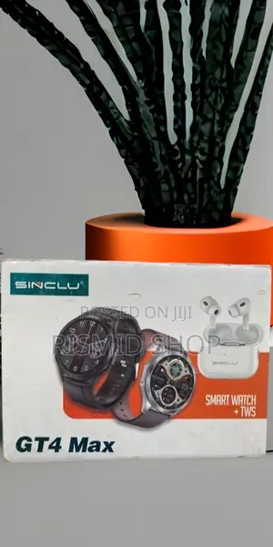 Sinclu Gt4 Max 2-in-1 Smartwatch TWS Earphones Set