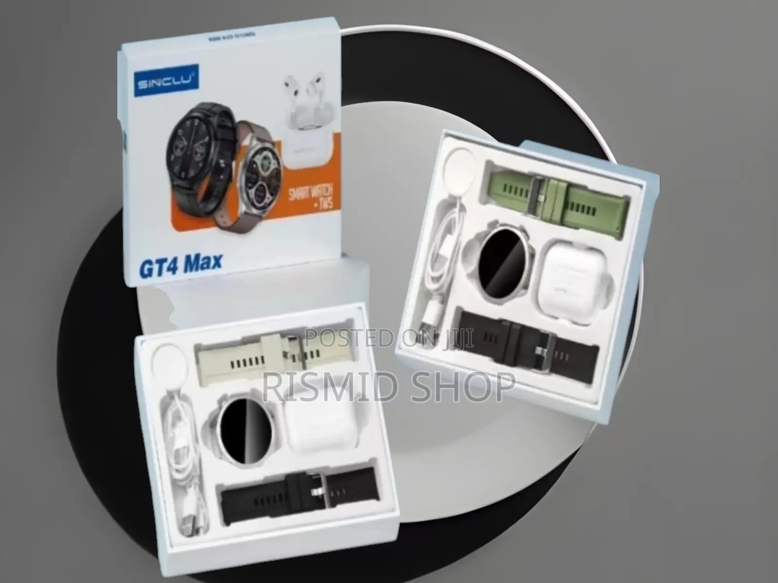 Sinclu Gt4 Max 2-in-1 Smartwatch TWS Earphones Set