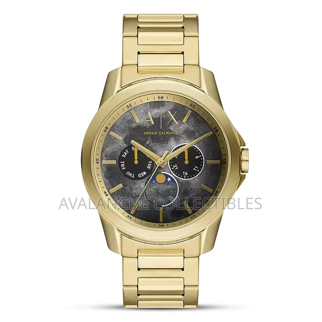 Armani Exchange Ax1737 Moon Phase Watch 43mm Case Size