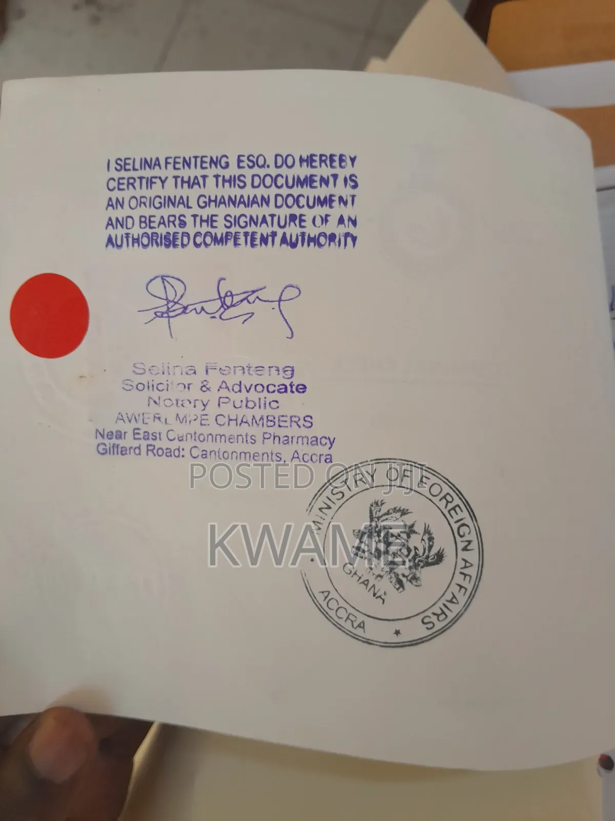 E.K.D Legalisation