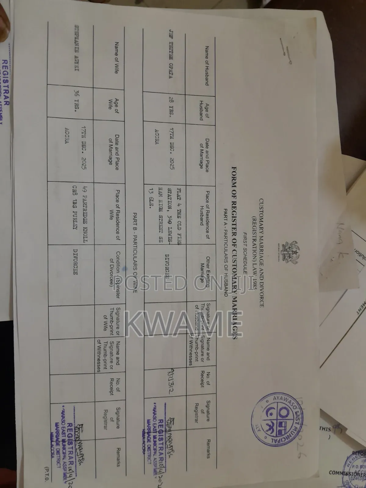 E.K.D Legalisation