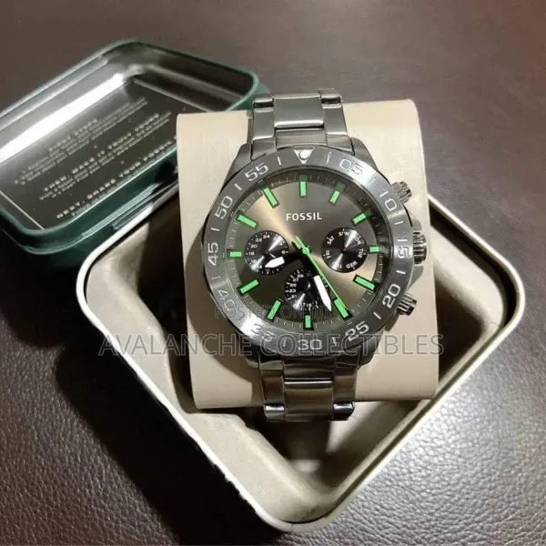 Fossil Bannon Multifunctional Grey Silver Watch 44mm Case Size