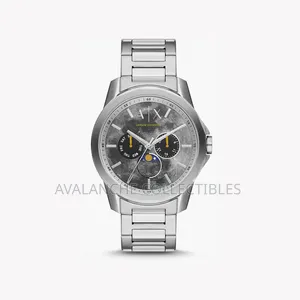 Armani Exchange Silver Tone Chronograph Gent's Watch 43mm Case Size.