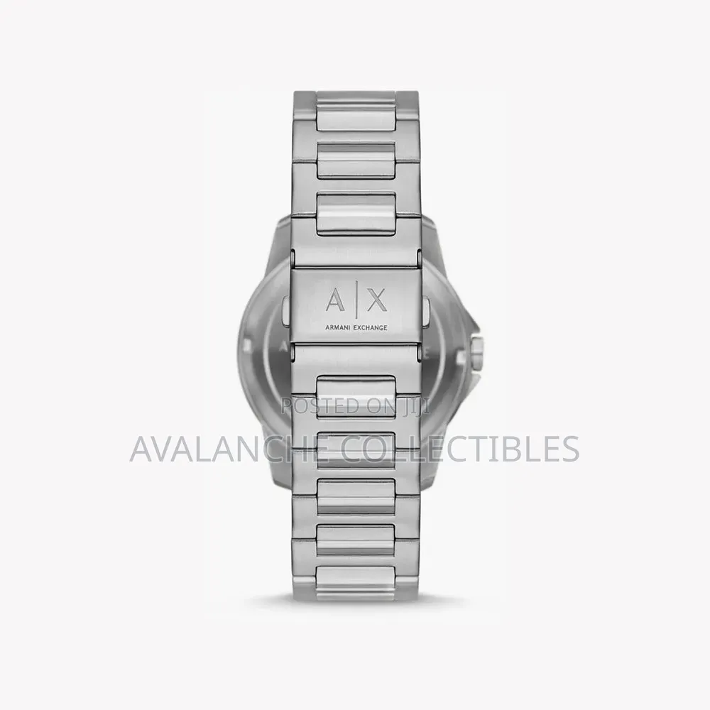 Armani Exchange Silver Tone Chronograph Gent's Watch 43mm Case Size.