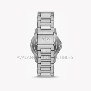 Armani Exchange Silver Tone Chronograph Gent's Watch 43mm Case Size.