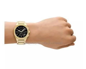 Armani Exchange Gold Tone Gent's Watch 43mm Case Size