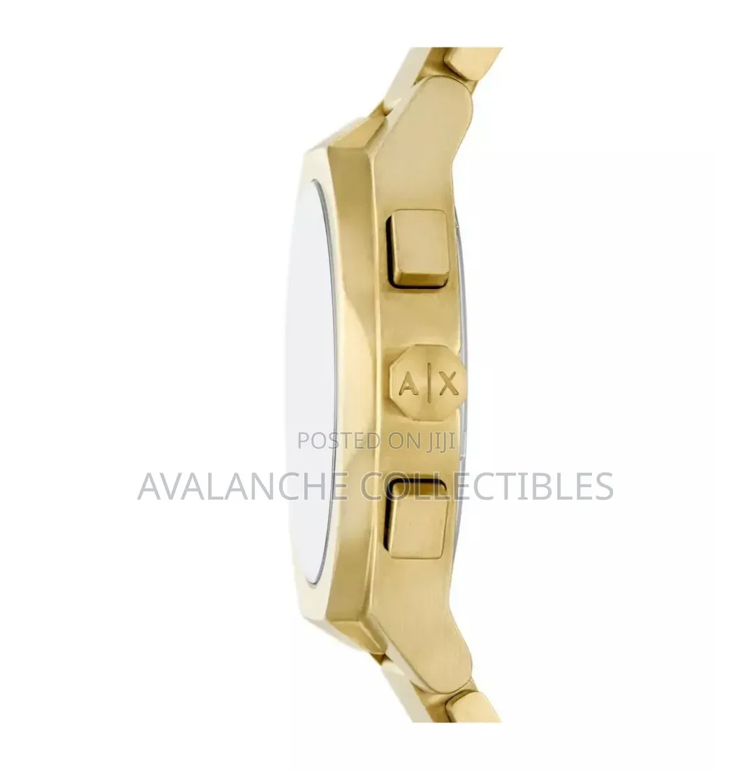 Armani Exchange Gold Tone Gent's Watch 43mm Case Size