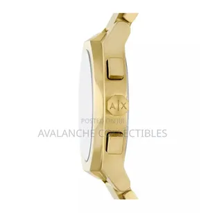 Armani Exchange Gold Tone Gent's Watch 43mm Case Size