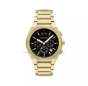 Armani Exchange Gold Tone Gent's Watch 43mm Case Size
