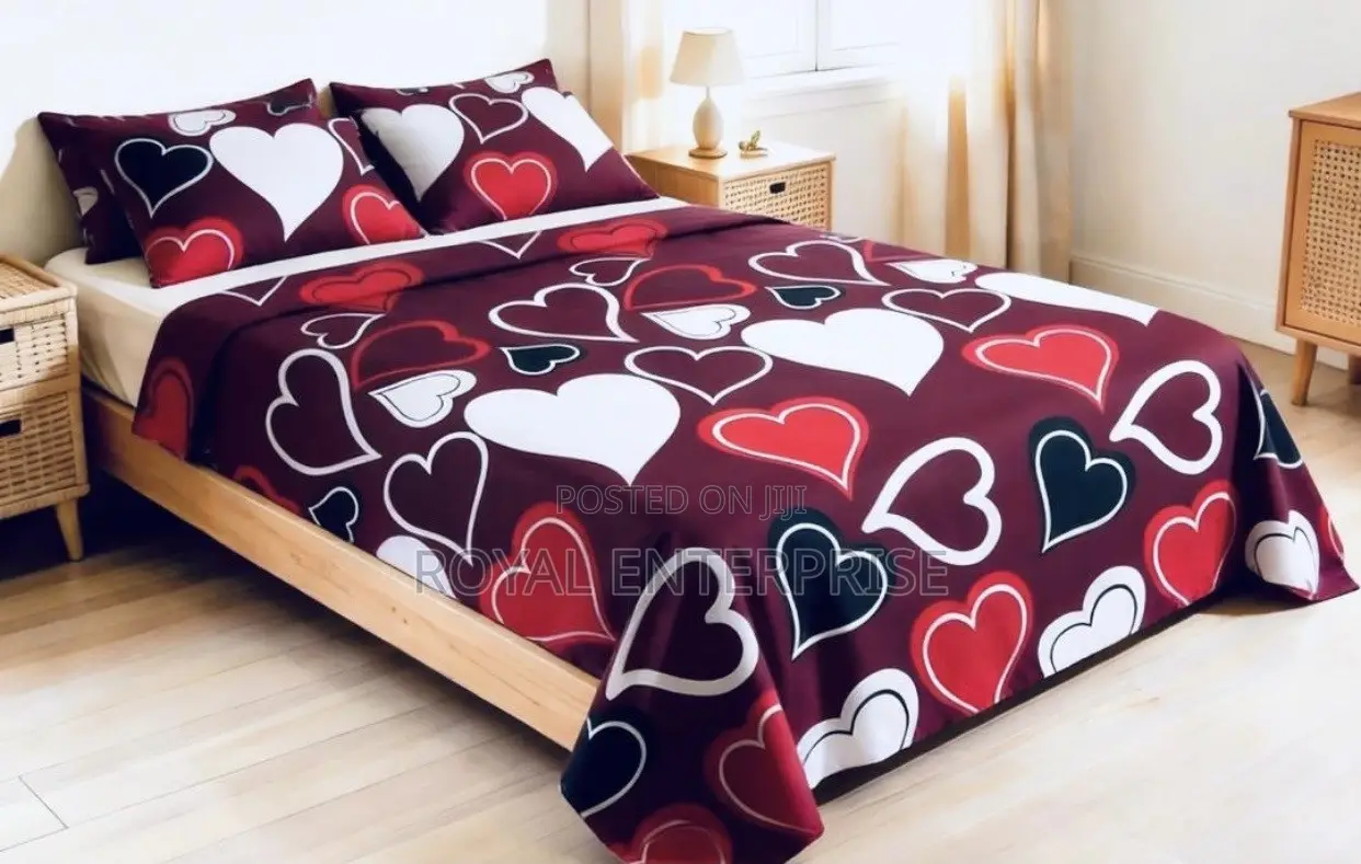 Premium King Flat Bedsheet Set - 2 PCS Flat Sheet + 4 Pillowcases