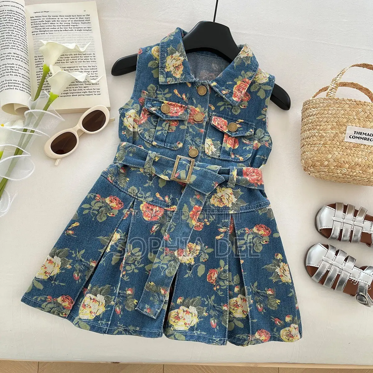 Cute Stylish Girls’ Jean Dress | Perfect for Parties Outings