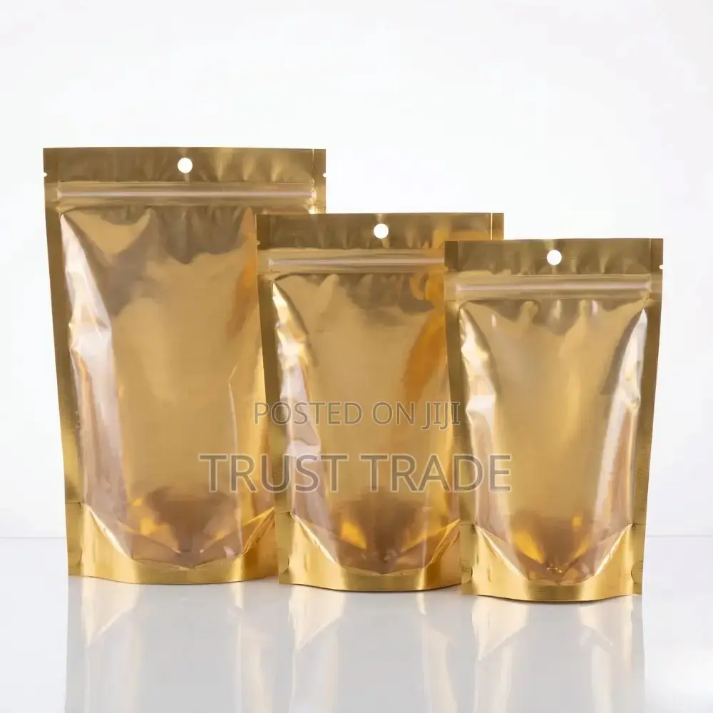 Stand Up Pouch - Gold - 10x18cm