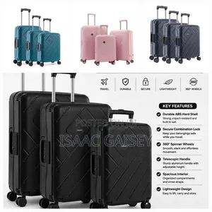 3pcs Zipless Abs Hard Shell Premium Anticrake Lugguage Set