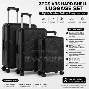 3pcs Zipless Abs Hard Shell Premium Anticrake Lugguage Set
