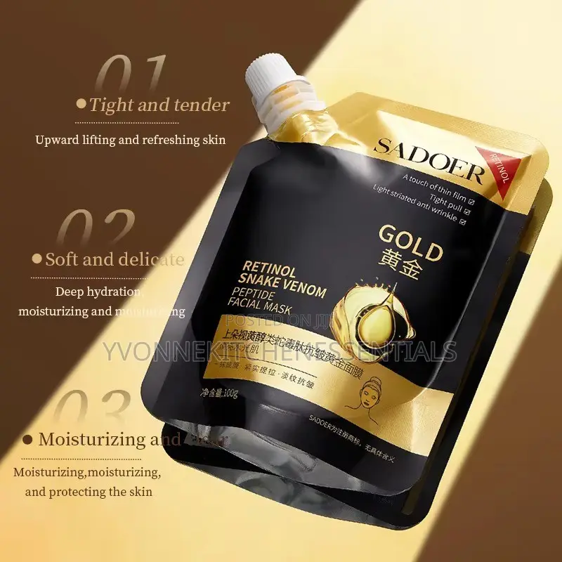 Retinol Gold Snake Venom Peptide Peel Off Mask