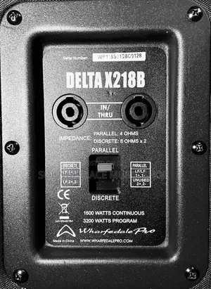 Wharfedale Pro Delta X218B Professional Dual 18-Inch Passive Subwoofer