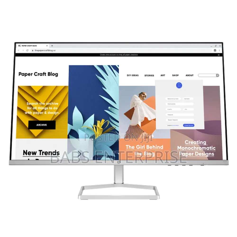 HP 527sf Monitor-27.0 Inches FHD LCD VA 100Hz 5ms Vga HDMI
