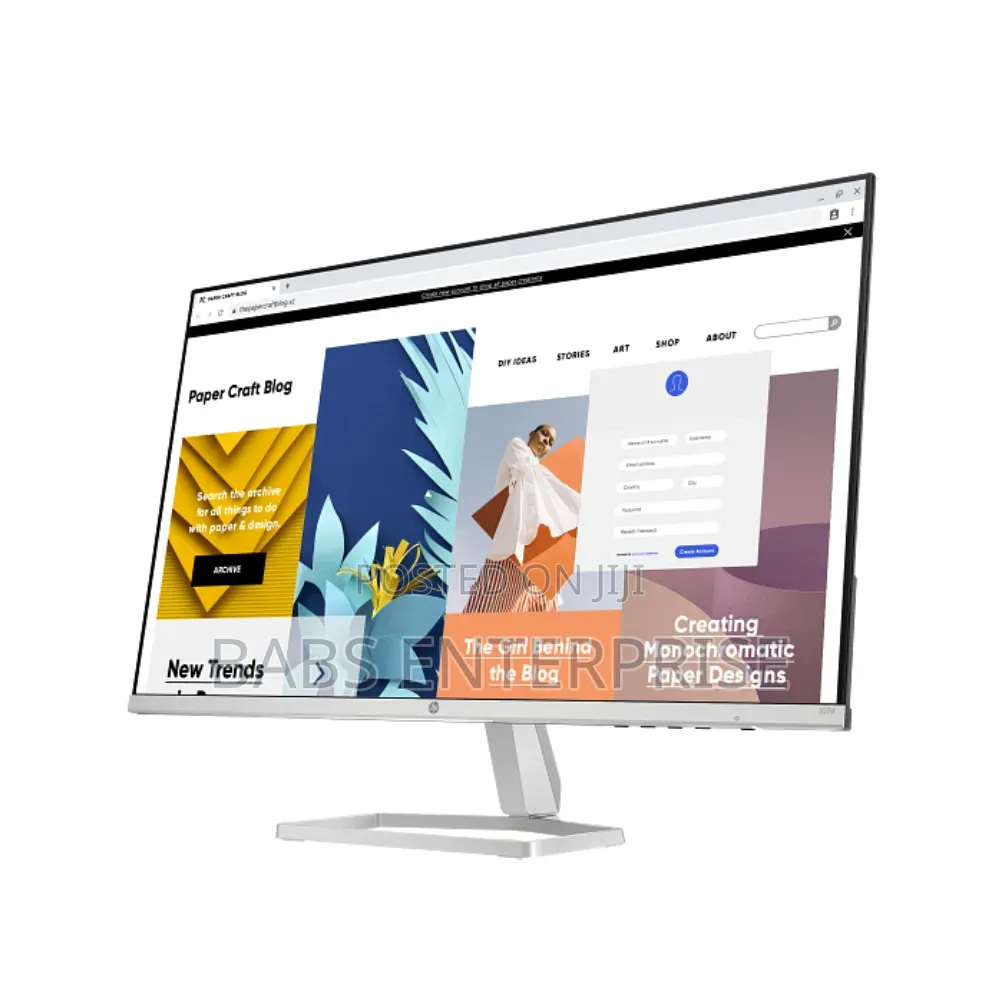 HP 527sf Monitor-27.0 Inches FHD LCD VA 100Hz 5ms Vga HDMI