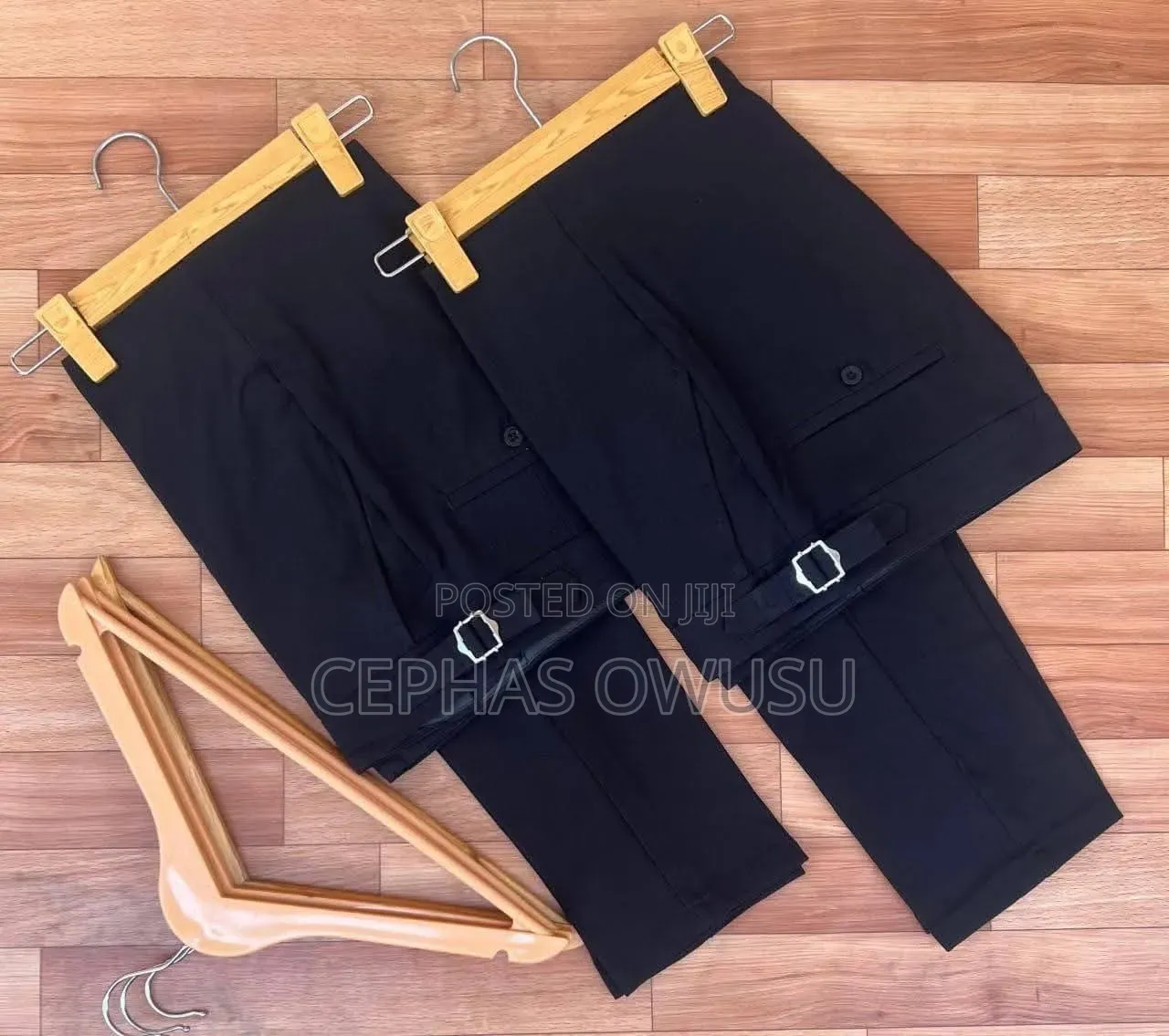 Beltless Material Trousers
