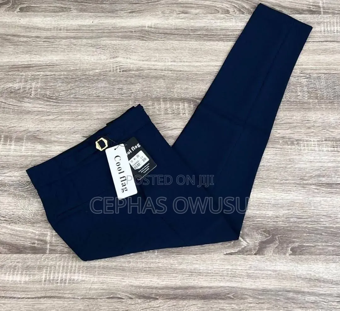 Beltless Material Trousers
