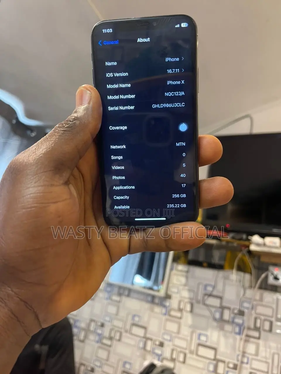 Apple iPhone X 256 GB Black