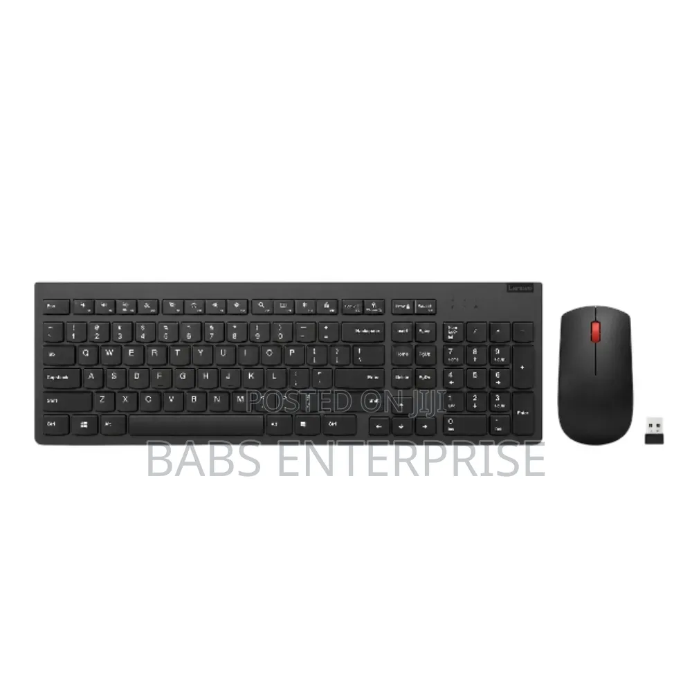 Lenovo Essential Wireless Combo Gen 2 – Keyboard and Mouse UK – Black