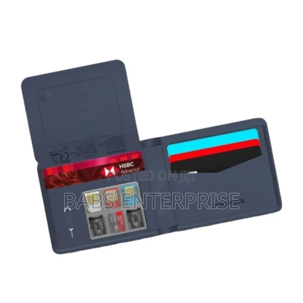 Promate Anti-Loss Slim Leather Wallet RFID Amp; Smart Tracking