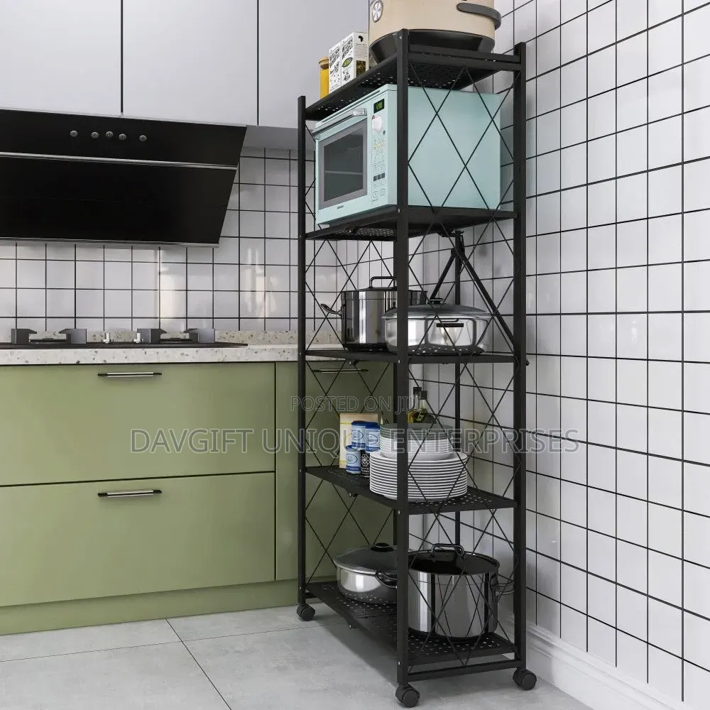 5tier Quality Original Black Metal Kitchen Rack
