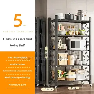 5tier Quality Original Black Metal Kitchen Rack