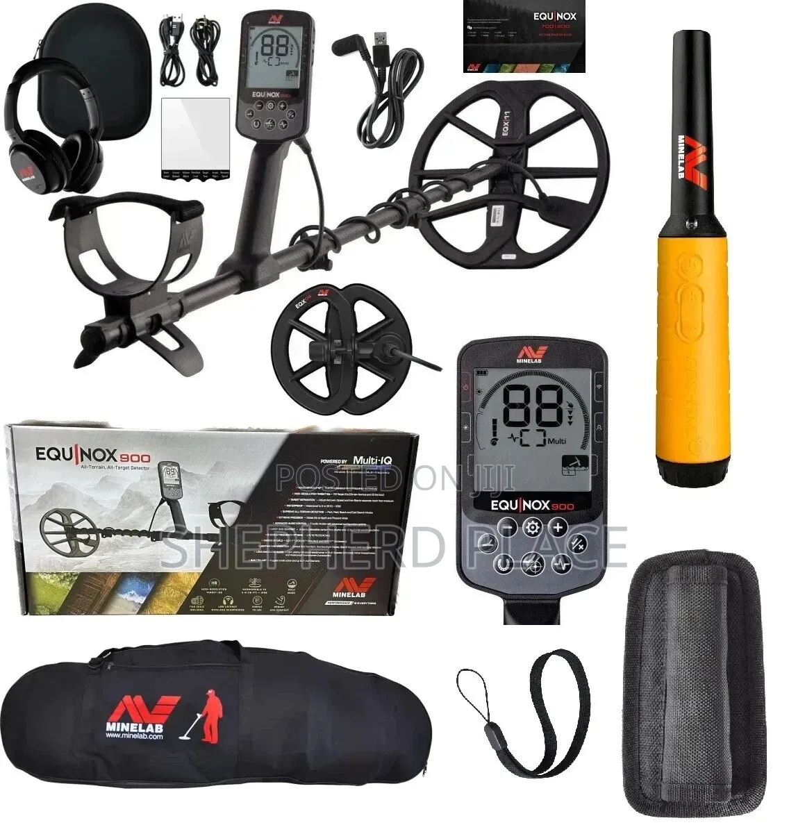 MINELAB Equinox 900 Multi-Frequency Collapsible Detector