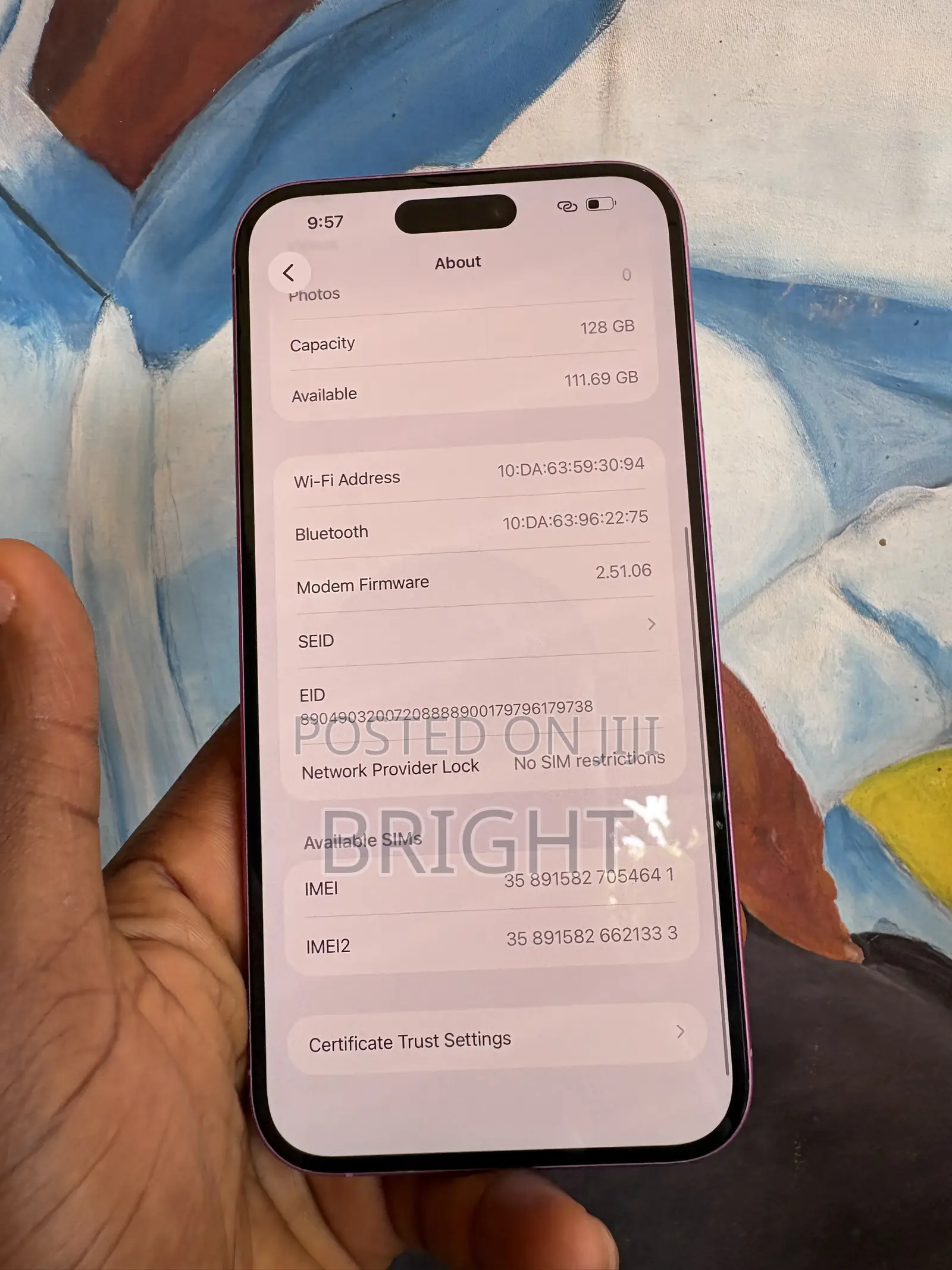 Apple iPhone 16 Plus 128 GB Pink