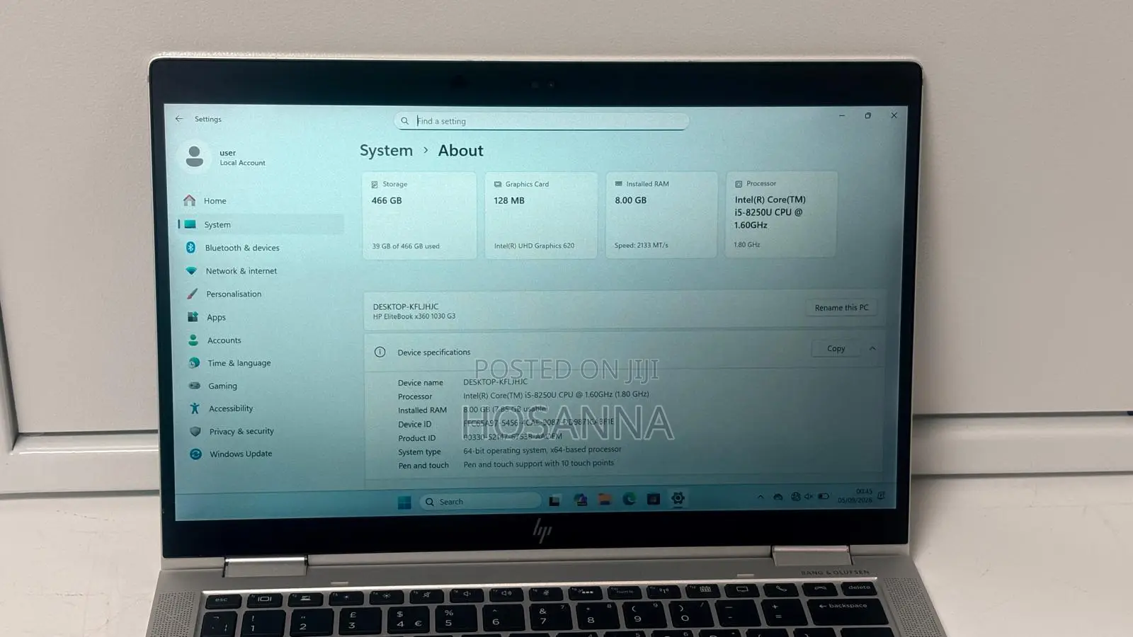 Laptop HP EliteBook X360 1030 G3 8GB Intel Core i5 SSD 512GB