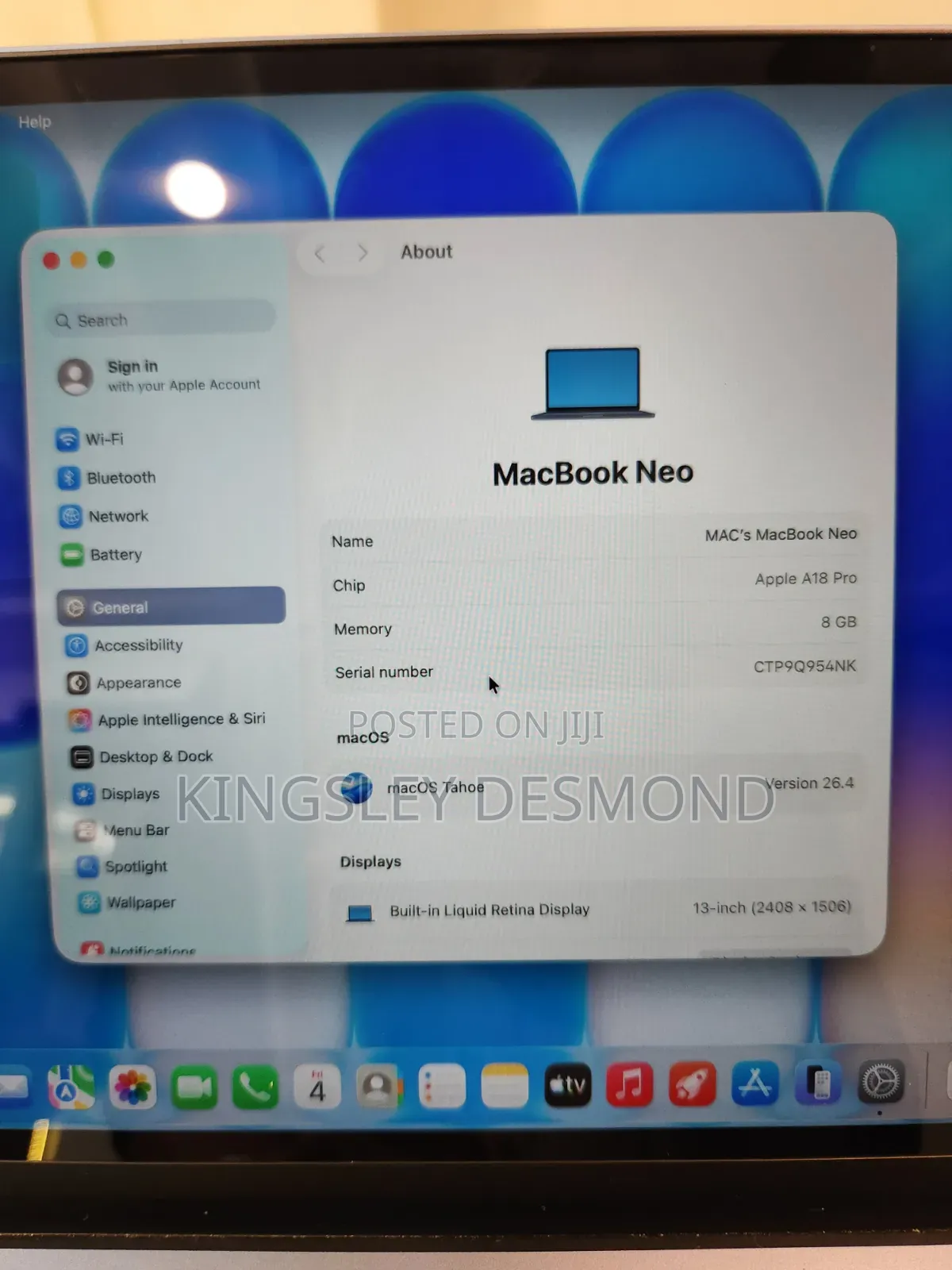 Laptop Apple MacBook Neo 2026 8GB SSD 256GB