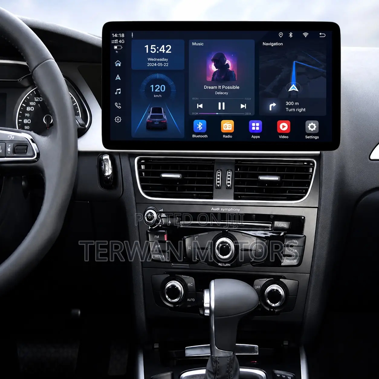 Tesla-Style Android Screen for Audi A4 2007 to 2015