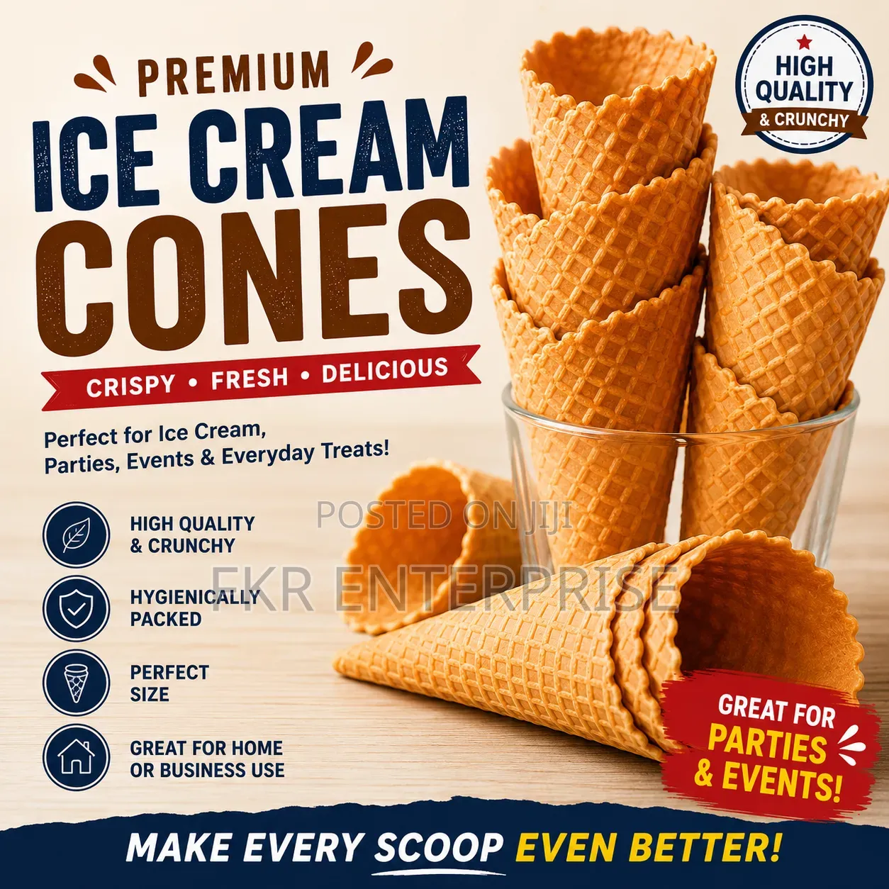 Fat Free Ice Cream Cones