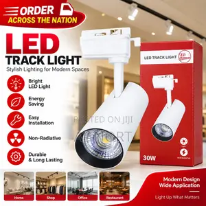 30W LED Track Light – Black